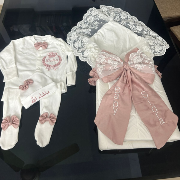 wrapper and romper set