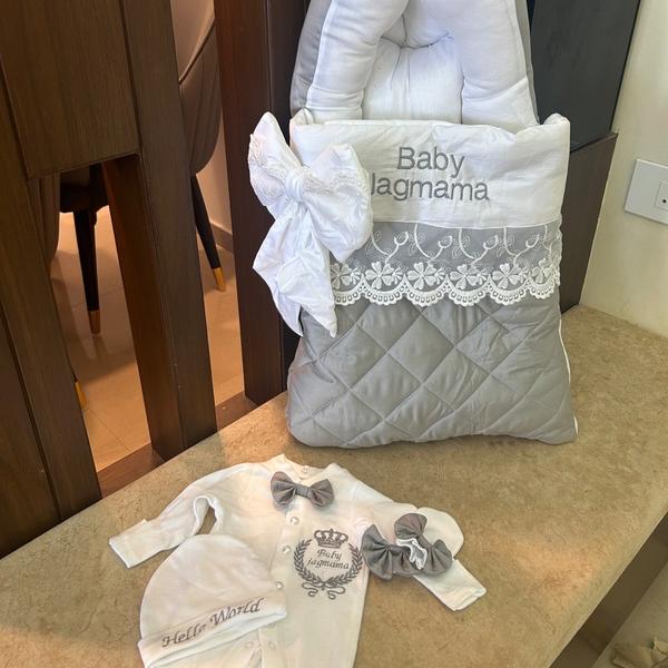 baby sleeping bag with romper set