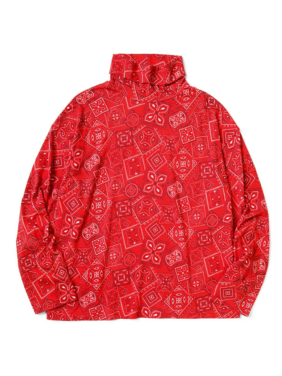 20/-天竺 COOKIEバンダナpt ハイネックロンT | KAPITAL