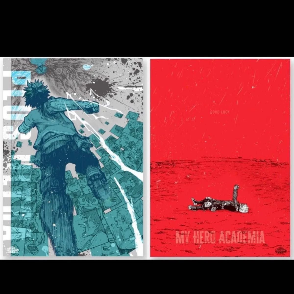 頑張れ A2アートポスター 原画展 ヒロアカ 僕のヒーローアカデミア