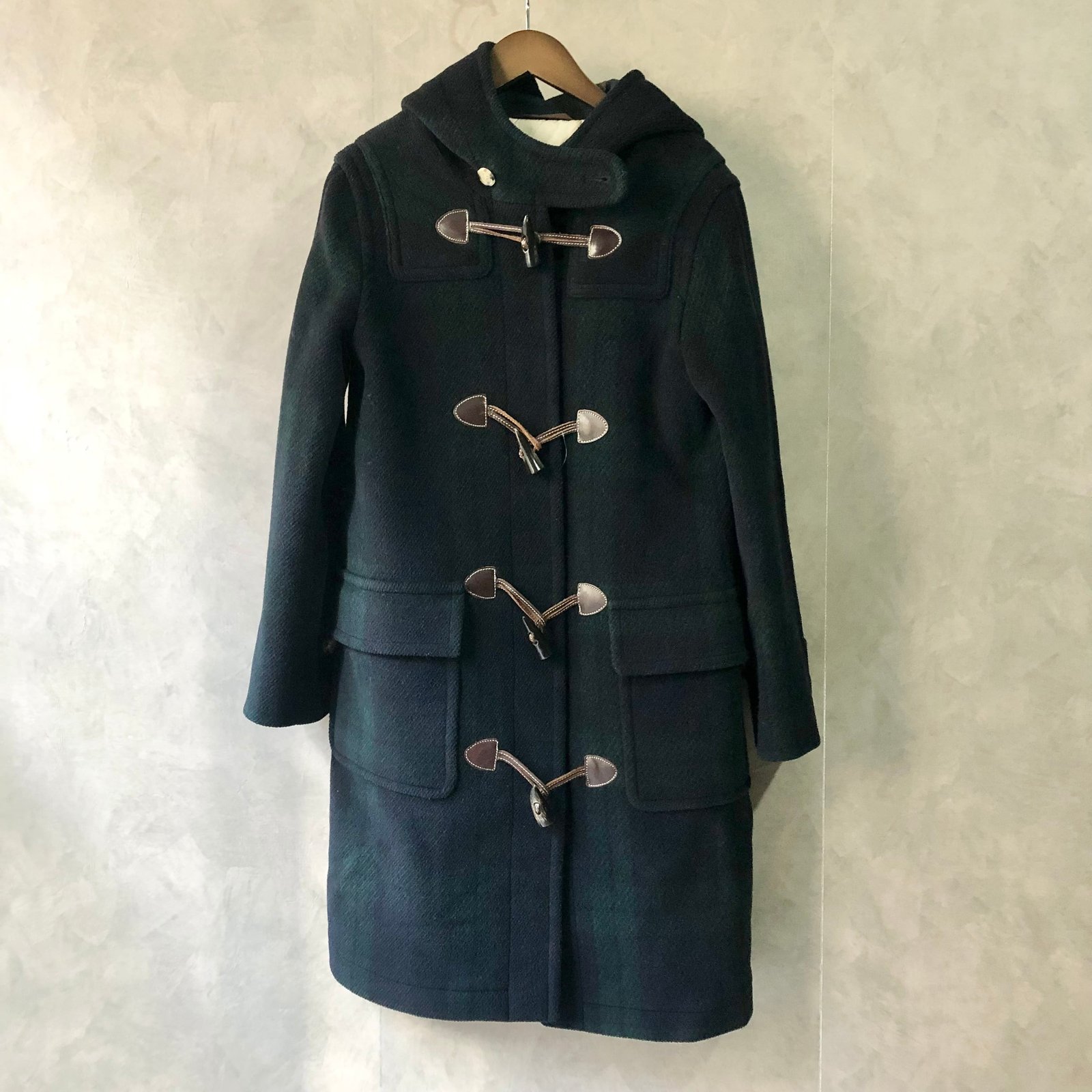 OLD ENGLAND オールドイングランド レディースダッフルコート ブラック