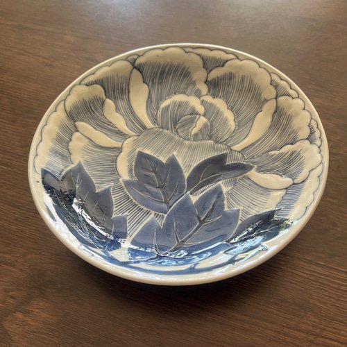 古伊万里染付牡丹6寸皿3枚 中皿 antique art nozomi 通販 18205960