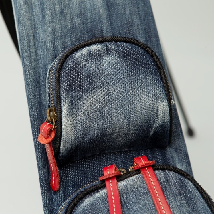 ウォッシュド加工ver.】デニム セルフスタンドバッグ Lahella golf