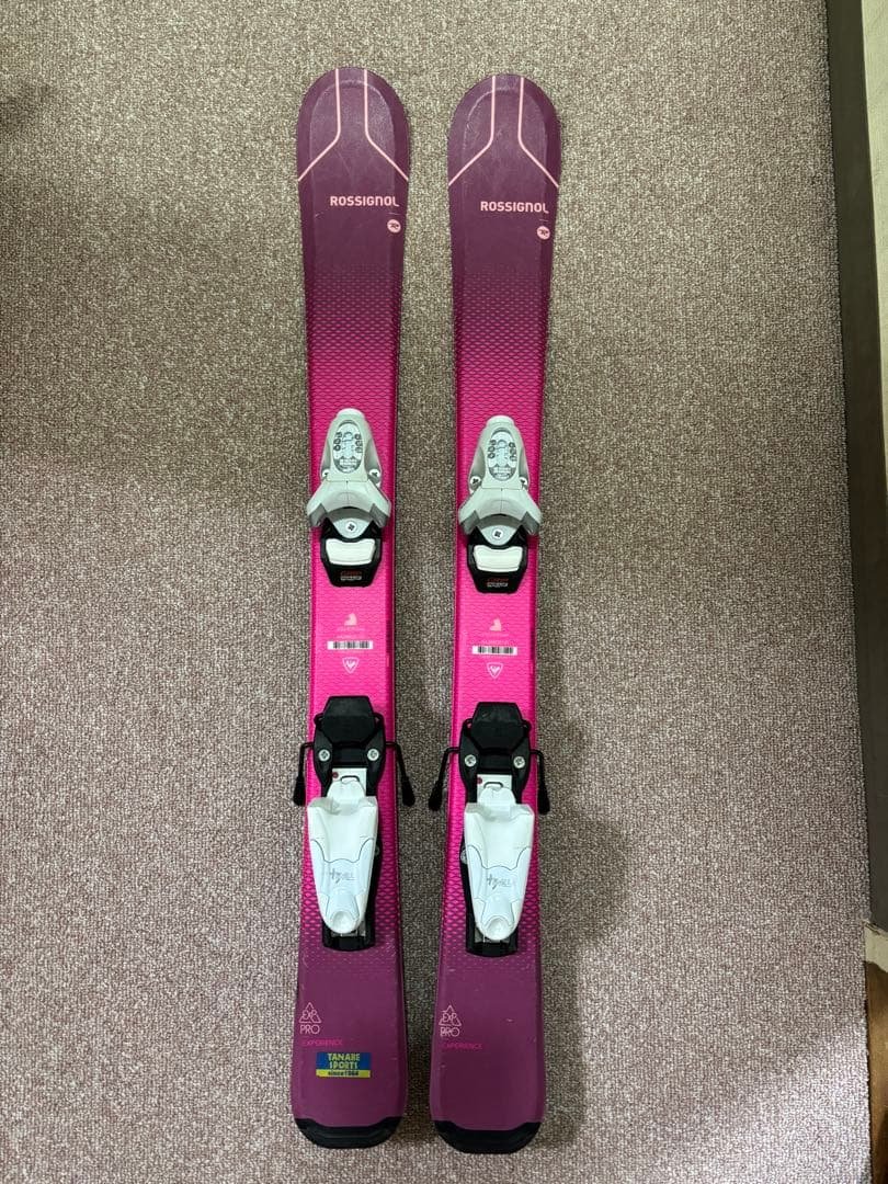 値下げ　ROSSIGNOL ピンク 紫、スキー ビンディング　92cm フォルクル（VOLKL）（キッズ）24-25モデル ジュニア スキー板